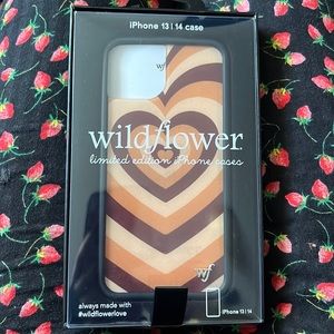 brand new wildflower case in brown latte love (iphone 13)